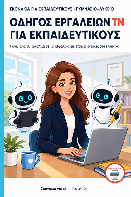 Οδηγός εργαλείων ΤΝ για εκπαιδευτικούς — εξώφυλλο