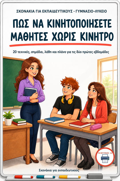 Πώς να κινητοποιήσετε μαθητές χωρίς κίνητρο — εξώφυλλο